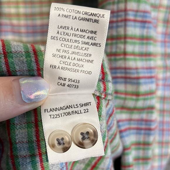 Toad & Co Flannagan Long Sleeve Plaid Button Down Shirt Mens Size XL Flannel - Picture 9 of 10